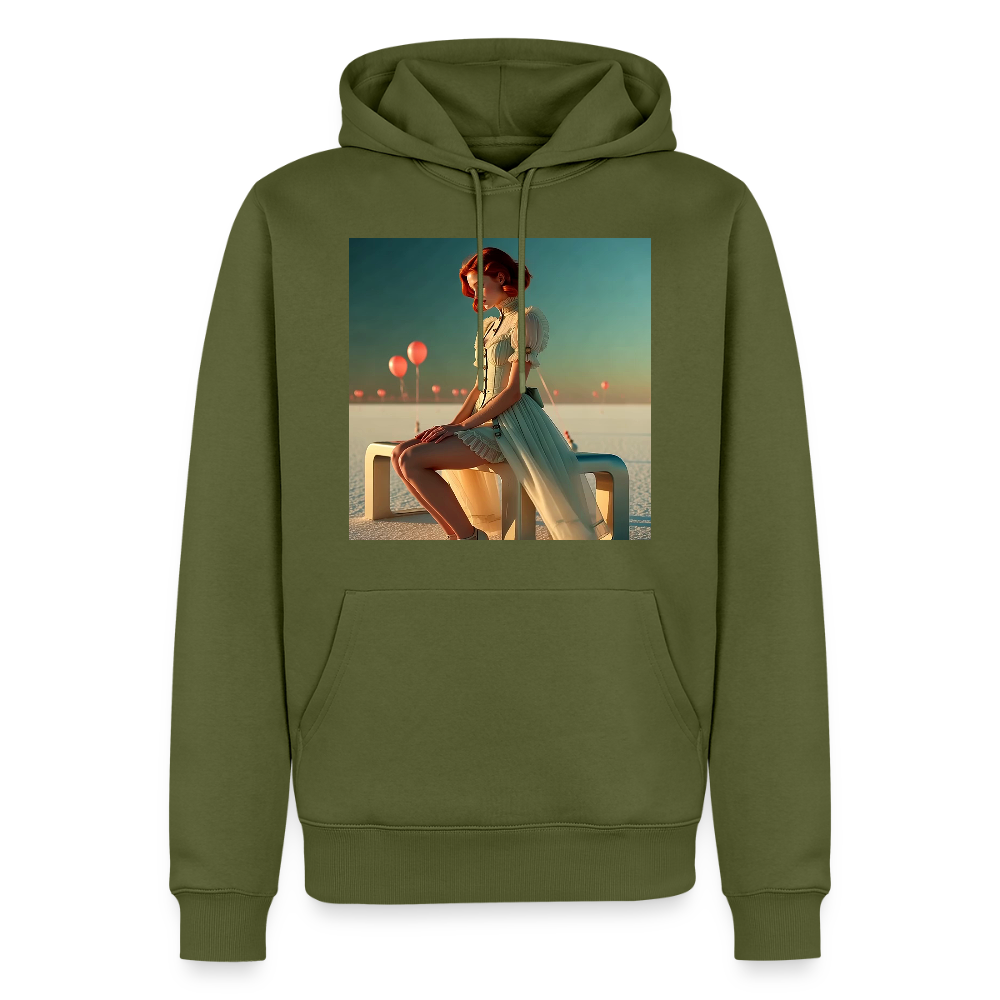 Leise Gedanken bei lauter Farben | Männer Premium Hoodie - Khaki