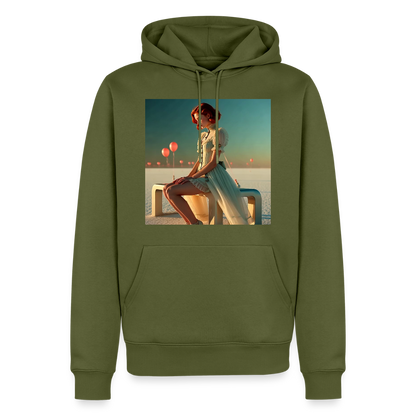 Leise Gedanken bei lauter Farben | Männer Premium Hoodie - Khaki