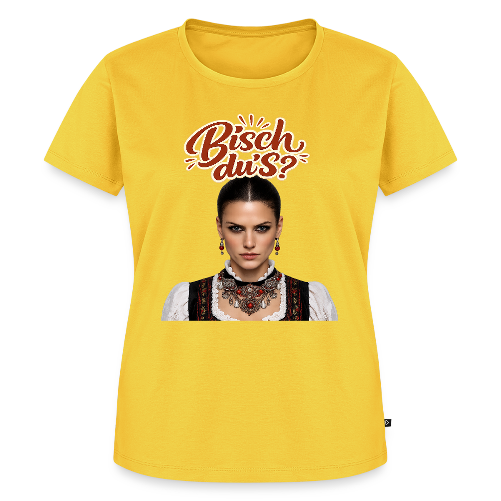 Schwarzwaldstolz – Sie weiß, wer sie isch | Frauen Premium T-Shirt - Gelb