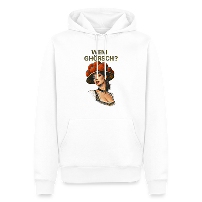 Wem ghörsch? – Schwarzwald Edition | Männer Premium Hoodie - Weiß