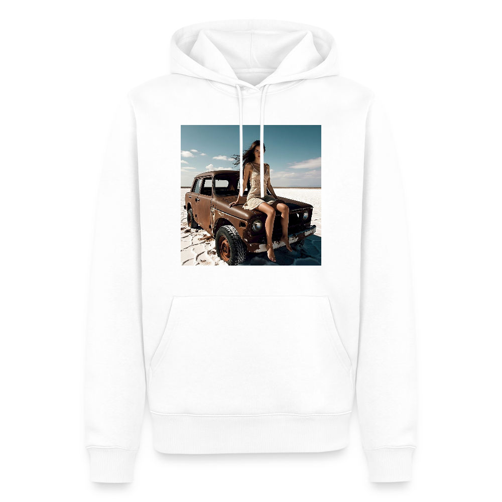 Warten auf irgendwas | Männer Premium Hoodie - Weiß