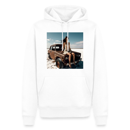 Warten auf irgendwas | Männer Premium Hoodie - Weiß