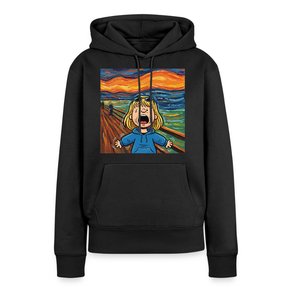 Der Schrei… manchmal bist du es selbst | Frauen Premium Hoodie - Schwarz
