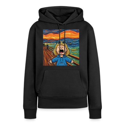 Der Schrei… manchmal bist du es selbst | Frauen Premium Hoodie - Schwarz