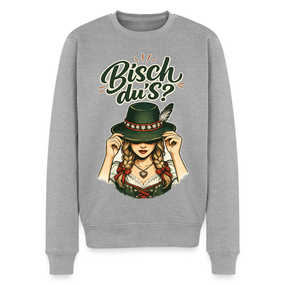 Bisch du’s? – Der Blick sagt alles |  Männer Premium Pullover - Grau meliert