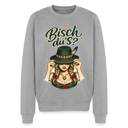 Bisch du’s? – Der Blick sagt alles |  Männer Premium Pullover - Grau meliert