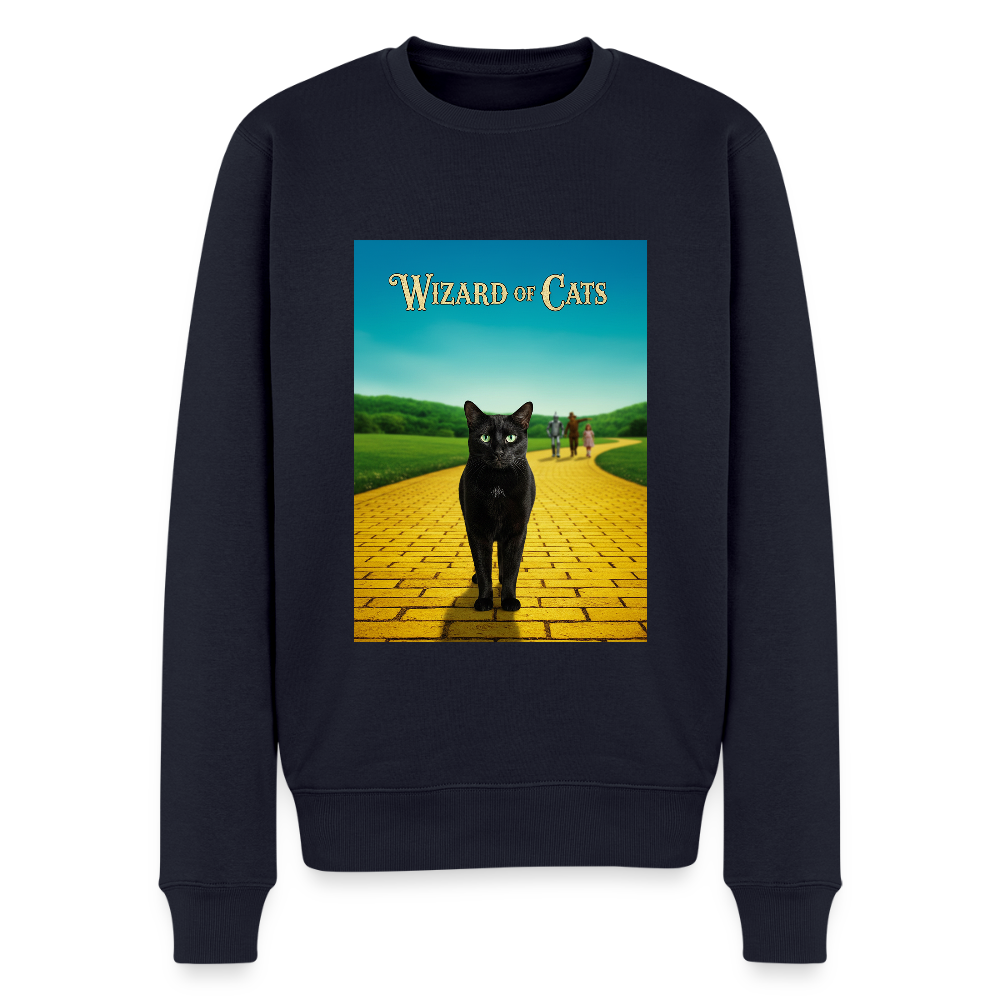 Wizard of Cats – Der gelbe Weg gehört Krümel |  Männer Premium Pullover - Navy