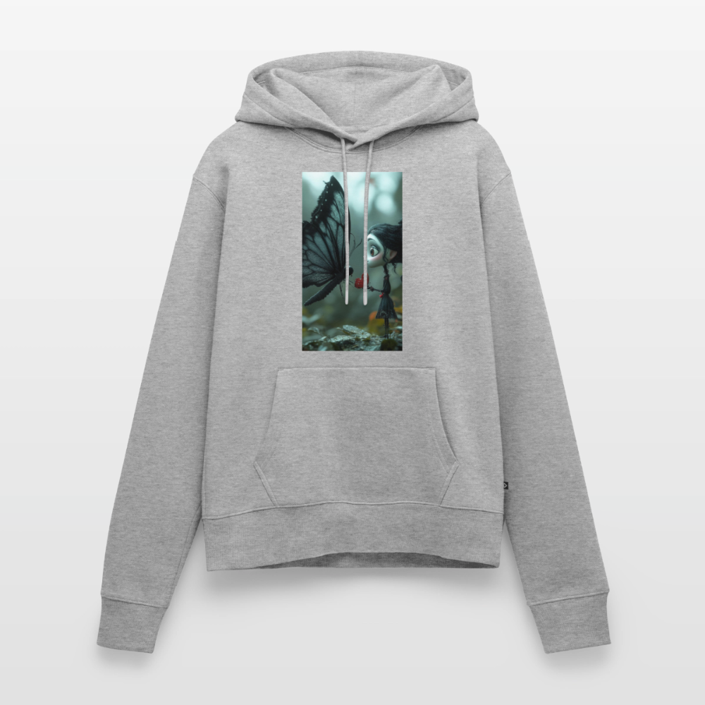 Mut für einen Moment | Frauen Premium Hoodie - Grau meliert