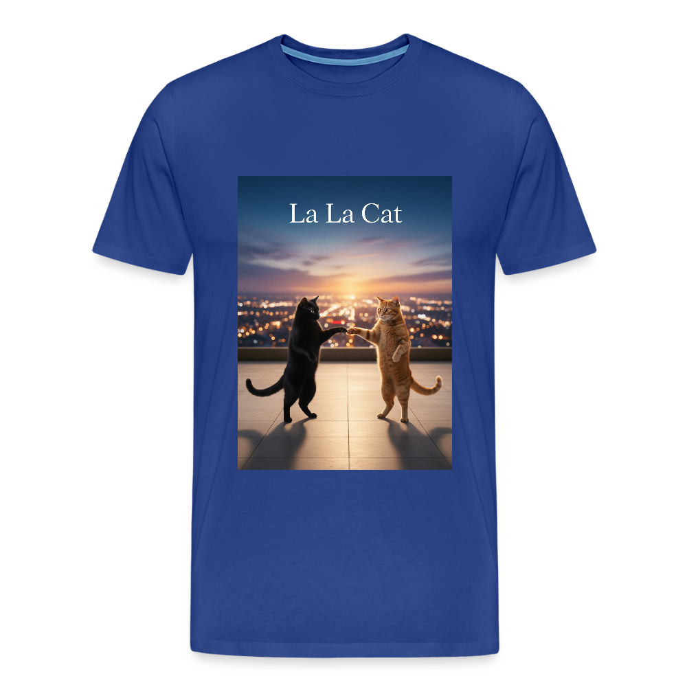 La La Cat – Tanz über den Dächern | Männer Premium T-Shirt - Königsblau