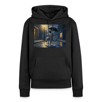Krümel tanzt im Regen | Frauen Premium Hoodie - Schwarz