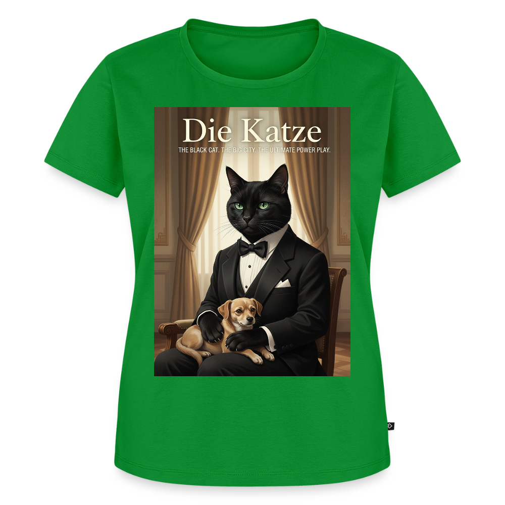 Die Katze – Krümel regelt das | Frauen Premium T-Shirt - Grün