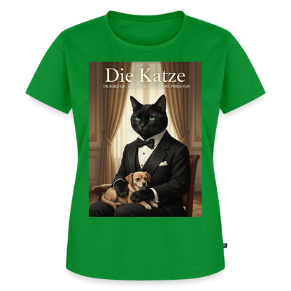 Die Katze – Krümel regelt das | Frauen Premium T-Shirt - Grün