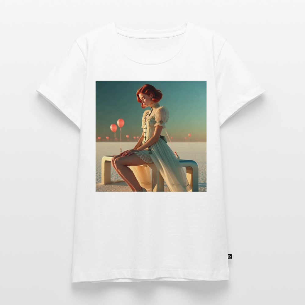 Leise Gedanken bei lauter Farben | Frauen Premium T-Shirt - Weiß