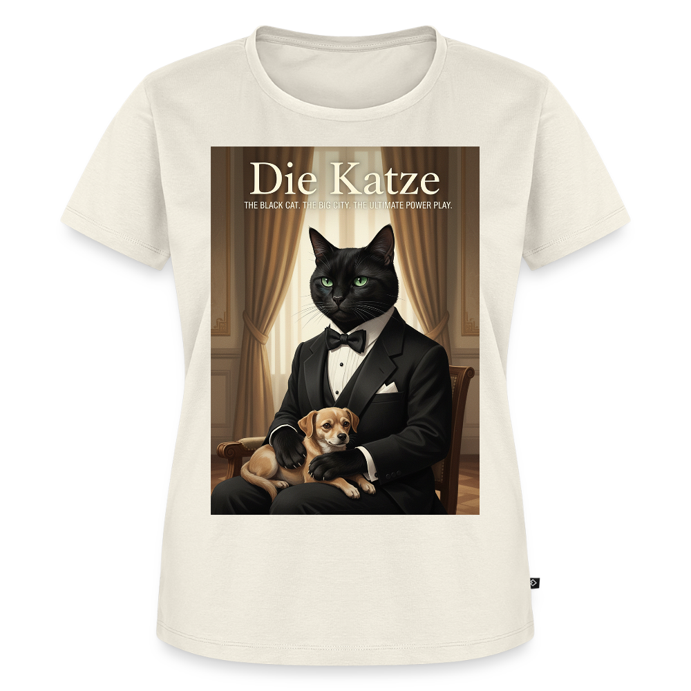 Die Katze – Krümel regelt das | Frauen Premium T-Shirt - Naturweiß