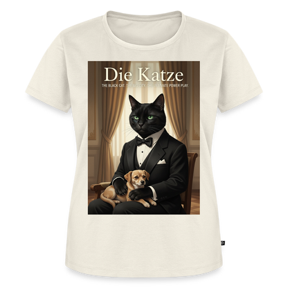 Die Katze – Krümel regelt das | Frauen Premium T-Shirt - Naturweiß