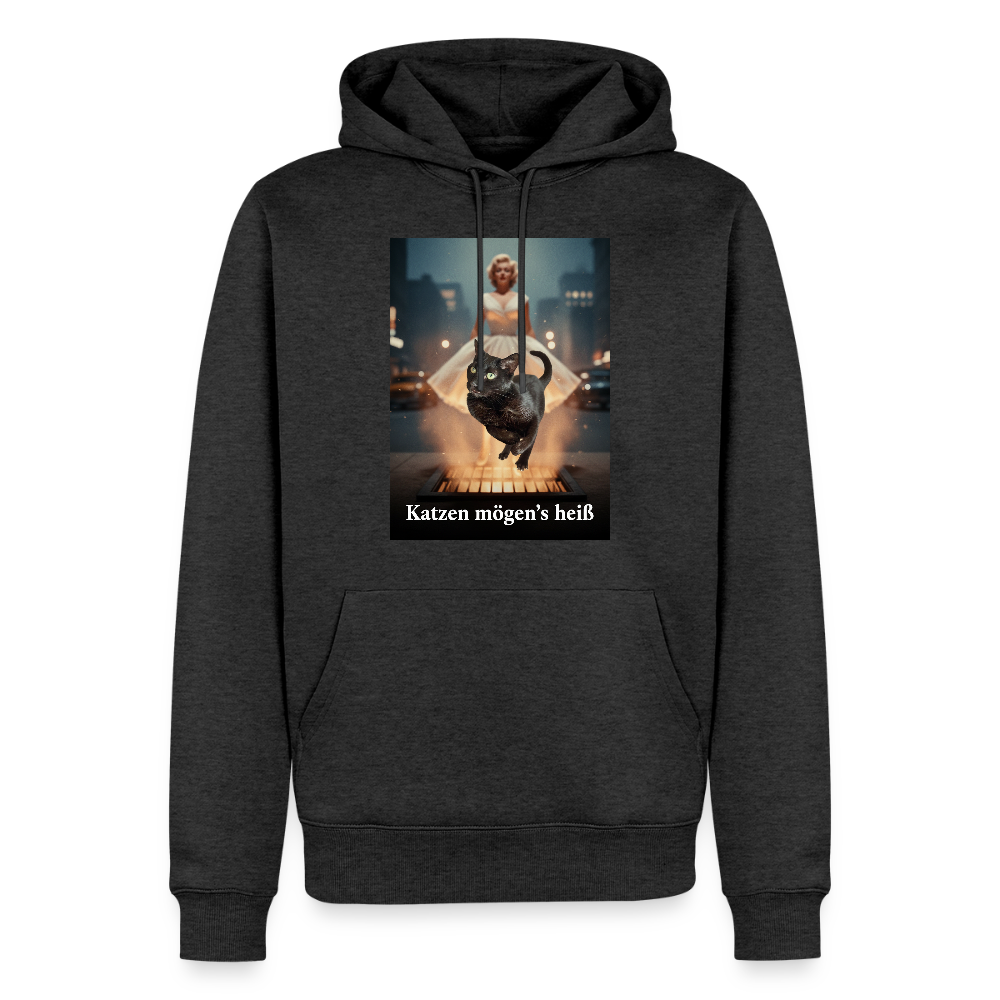Katzen mögen’s heiß | Männer Premium Hoodie - Anthrazit meliert