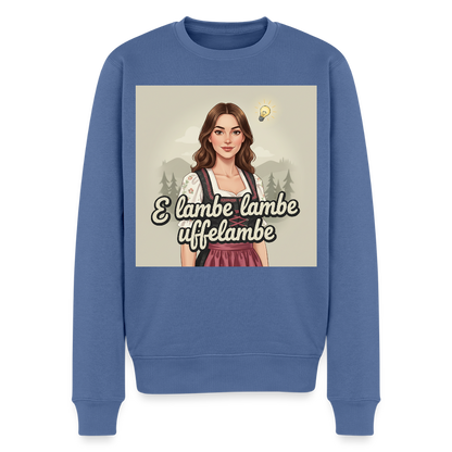 E Lambe, lambe, uffelambe – Alemannischer Geistesblitz |  Männer Premium Pullover - Taubenblau
