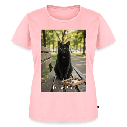 Forrest Cat – Krümel wartet | Frauen Premium T-Shirt - Rosa