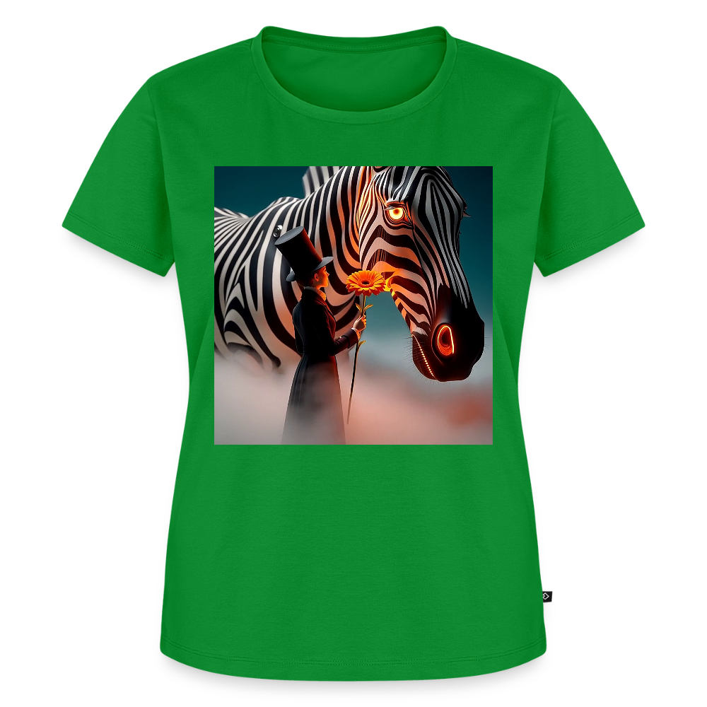 Blumen für ein Zebra | Frauen Premium T-Shirt - Grün