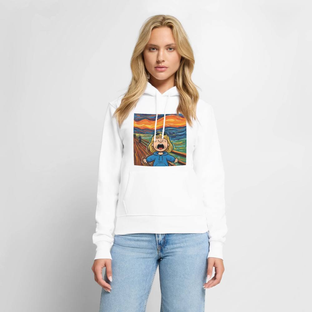 Der Schrei… manchmal bist du es selbst | Frauen Premium Hoodie - Weiß