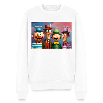 Gedankenkreise auf Hochtouren |  Männer Premium Pullover - Weiß