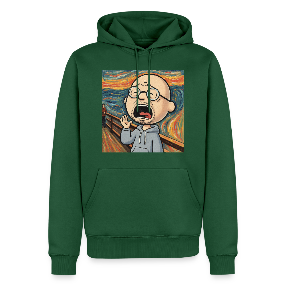 Der Schrei… aber heute bin ich dran | Männer Premium Hoodie - Flaschengrün