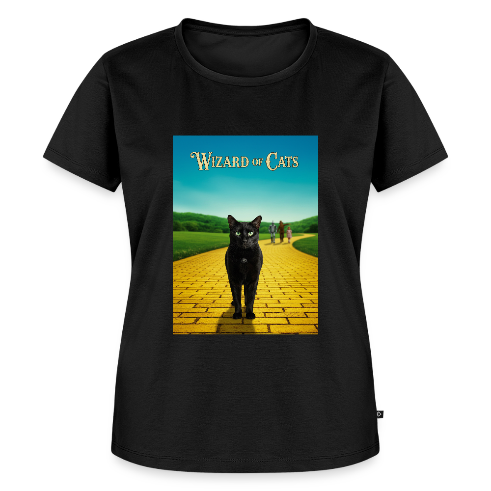 Wizard of Cats – Der gelbe Weg gehört Krümel | Frauen Premium T-Shirt - Schwarz