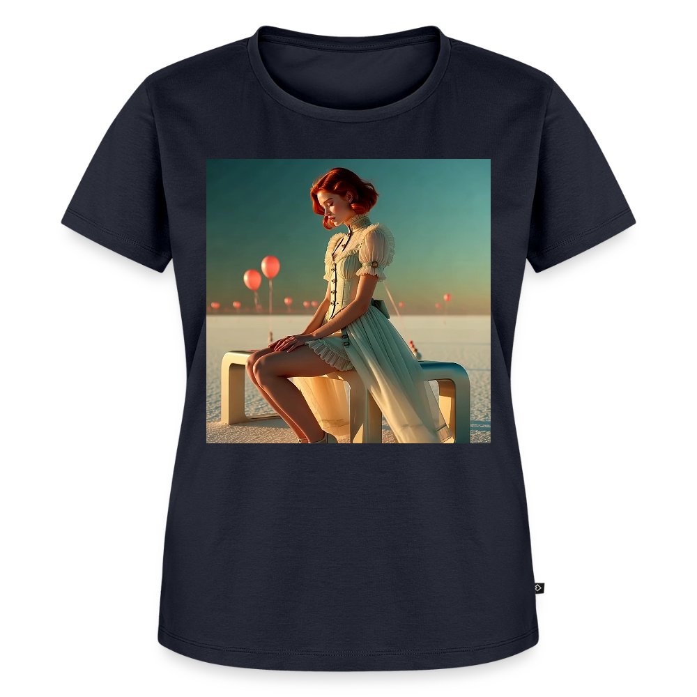 Leise Gedanken bei lauter Farben | Frauen Premium T-Shirt - Navy