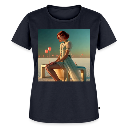 Leise Gedanken bei lauter Farben | Frauen Premium T-Shirt - Navy