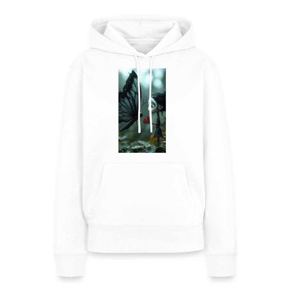 Mut für einen Moment | Frauen Premium Hoodie - Weiß