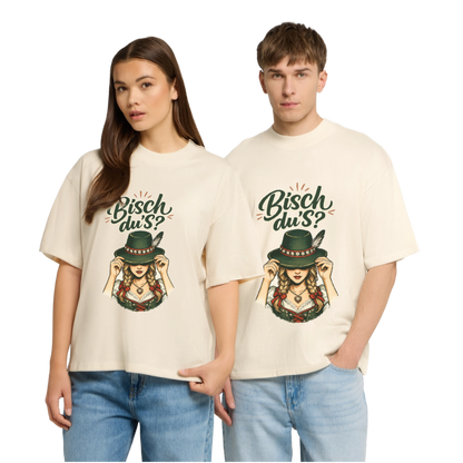Bisch du’s? – Der Blick sagt alles | Stanley/Stella Oversized Unisex Bio T-Shirt Blaster - Natur