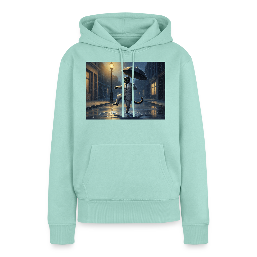 Krümel tanzt im Regen | Frauen Premium Hoodie - Mint 