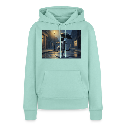 Krümel tanzt im Regen | Frauen Premium Hoodie - Mint 