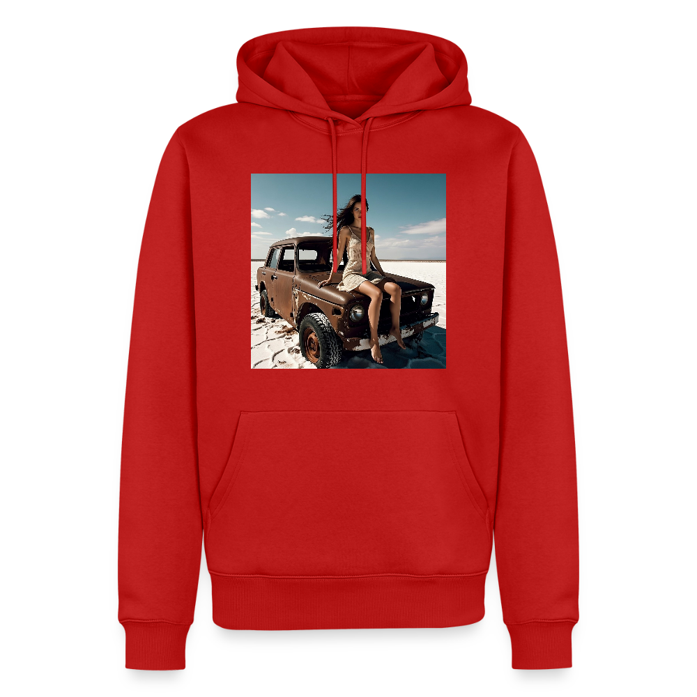 Warten auf irgendwas | Männer Premium Hoodie - Rot