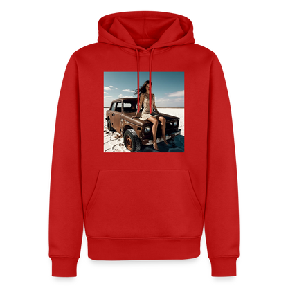 Warten auf irgendwas | Männer Premium Hoodie - Rot