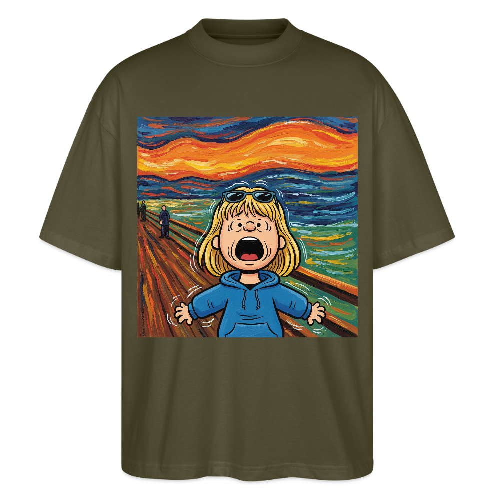 Der Schrei… manchmal bist du es selbst | Stanley/Stella Oversized Unisex Bio T-Shirt Blaster - Khaki