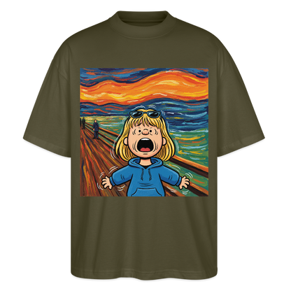 Der Schrei… manchmal bist du es selbst | Stanley/Stella Oversized Unisex Bio T-Shirt Blaster - Khaki