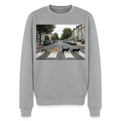 The Purrfect Crossing – Wir waren vor der Band da |  Männer Premium Pullover - Grau meliert