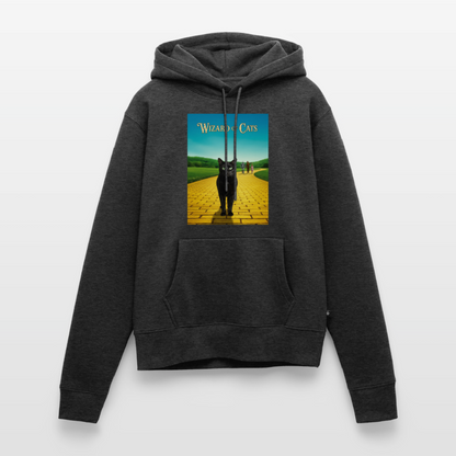 Wizard of Cats – Der gelbe Weg gehört Krümel | Frauen Premium Hoodie - Anthrazit meliert