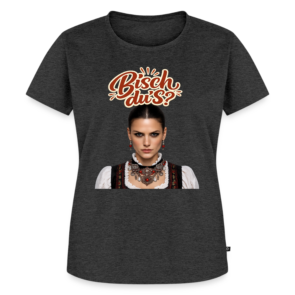 Schwarzwaldstolz – Sie weiß, wer sie isch | Frauen Premium T-Shirt - Anthrazit meliert