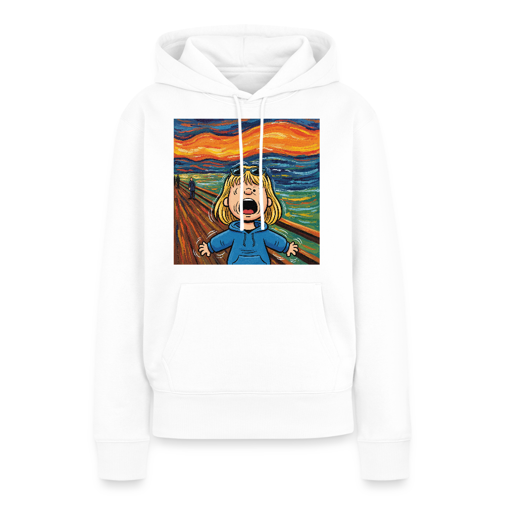 Der Schrei… manchmal bist du es selbst | Frauen Premium Hoodie - Weiß
