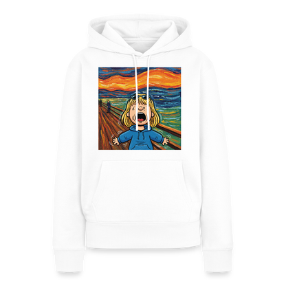 Der Schrei… manchmal bist du es selbst | Frauen Premium Hoodie - Weiß
