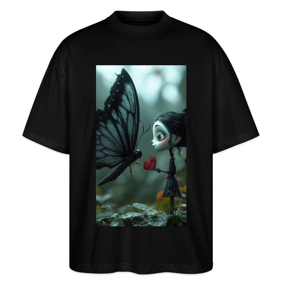 Mut für einen Moment | Stanley/Stella Oversized Unisex Bio T-Shirt Blaster - Schwarz