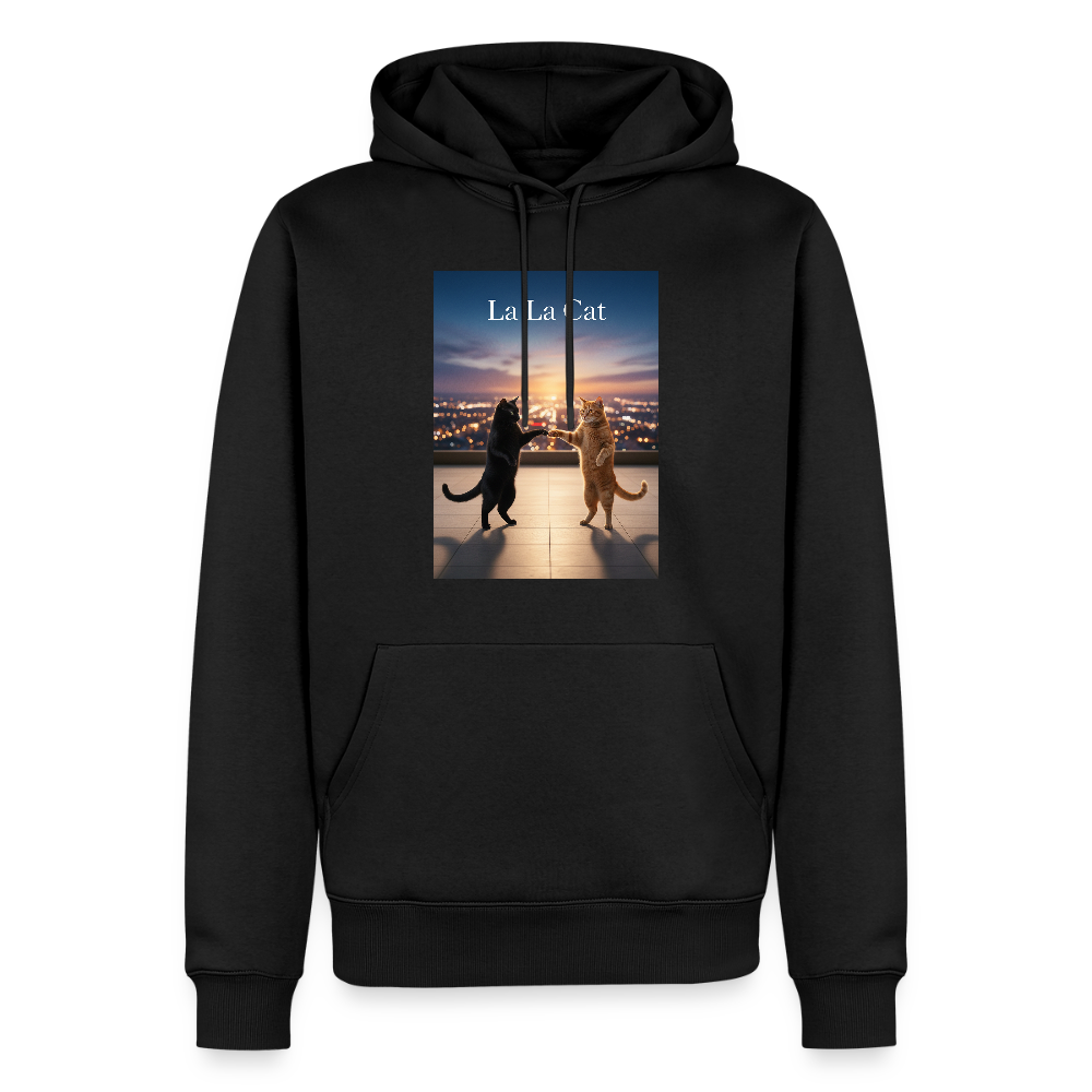 La La Cat – Tanz über den Dächern | Männer Premium Hoodie - Schwarz