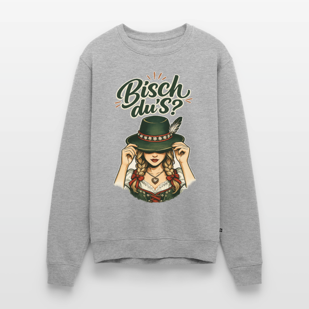 Bisch du’s? – Der Blick sagt alles |  Männer Premium Pullover - Grau meliert