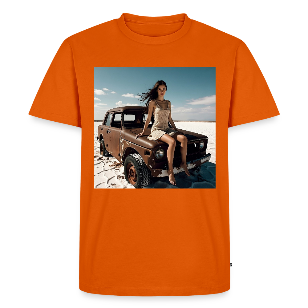 Warten auf irgendwas | Männer Premium T-Shirt - Orange 