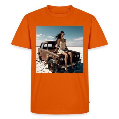Warten auf irgendwas | Männer Premium T-Shirt - Orange 