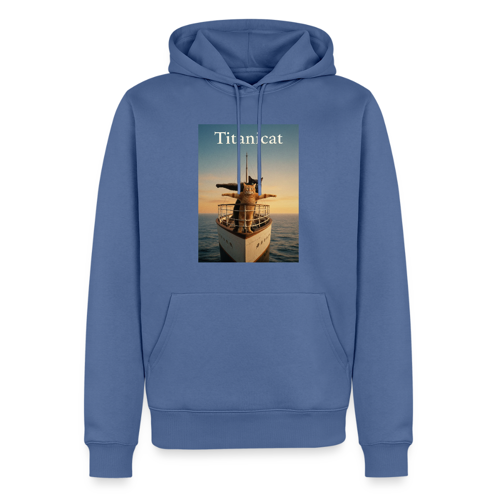 Titanicat – Ich bin der König der Kratzbäume | Männer Premium Hoodie - Taubenblau
