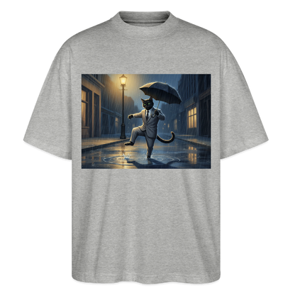 Krümel tanzt im Regen | Stanley/Stella Oversized Unisex Bio T-Shirt Blaster - Grau meliert