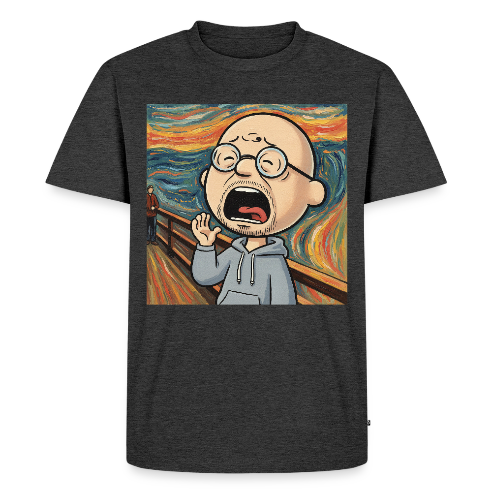 Der Schrei… aber heute bin ich dran | Männer Premium T-Shirt - Anthrazit meliert